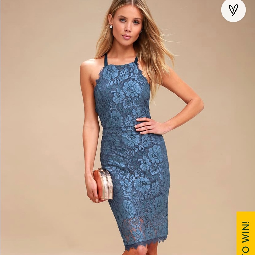 Lulus Midi lace dress